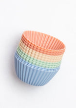 Load image into Gallery viewer, Silicone reusable mini muffin cups - 12 pcs
