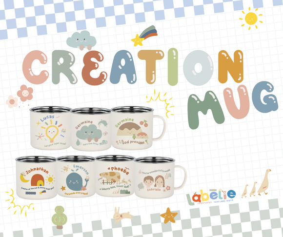 Creation Set Stainless Steel Mugs (Set of 2)