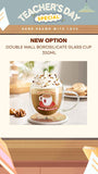 2026 Teacher's Day Personalised Glass Cup (set of 2)