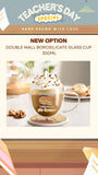 2026 Teacher's Day Personalised Glass Cup (set of 2)