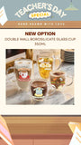 2026 Teacher's Day Personalised Glass Cup (set of 2)