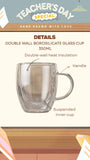 2026 Teacher's Day Personalised Glass Cup (set of 2)