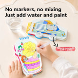 Aqua reveal colouring book