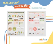 Load image into Gallery viewer, Labelie Name Labels - Teacher&#39;s Day Edition
