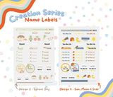 Name Labels- Creation Set