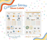 Name Labels- Creation Set