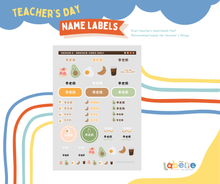 Load image into Gallery viewer, Labelie Name Labels - Teacher&#39;s Day Edition
