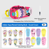 Aqua reveal colouring book
