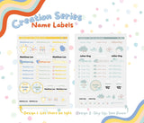 Name Labels- Creation Set