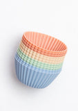Silicone reusable mini muffin cups - 12 pcs