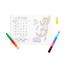 Load image into Gallery viewer, MINI TRAVELER COLOURING &amp; ACTIVITY KIT - JUNGLE FRIENDS
